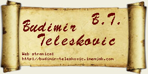 Budimir Telesković vizit kartica